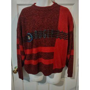 Vintage 80s 90s Bugle Boy Global Challenge Pull Over Sweater